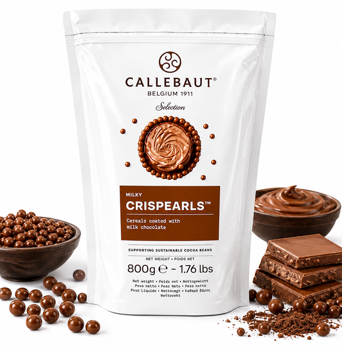 Callebaut Milk Chocolate Crisp Pearls – 800g