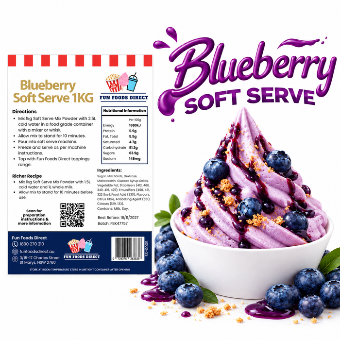 Blueberry Soft Serve Mix