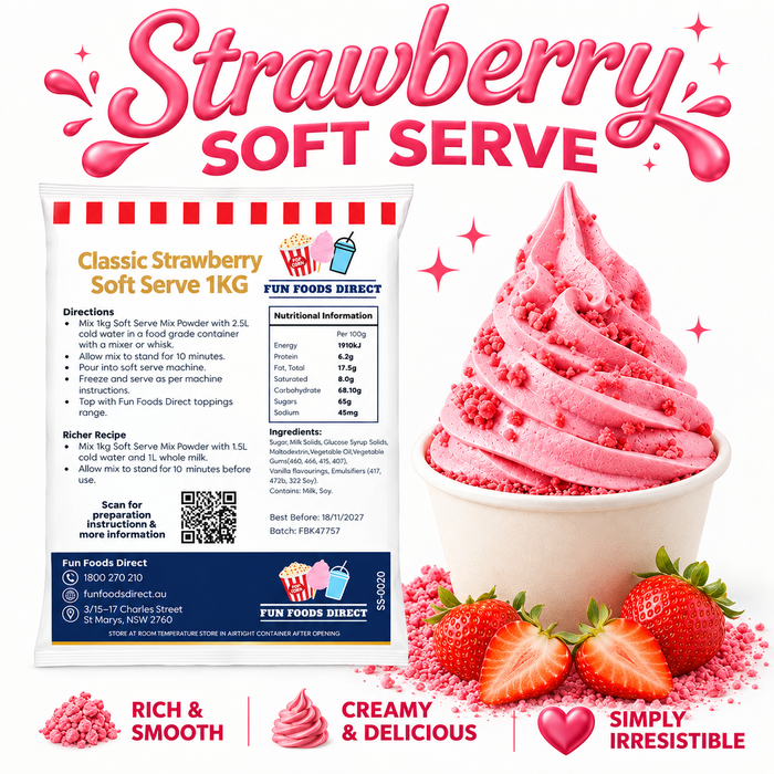 Classic Strawberry Soft Serve Mix
