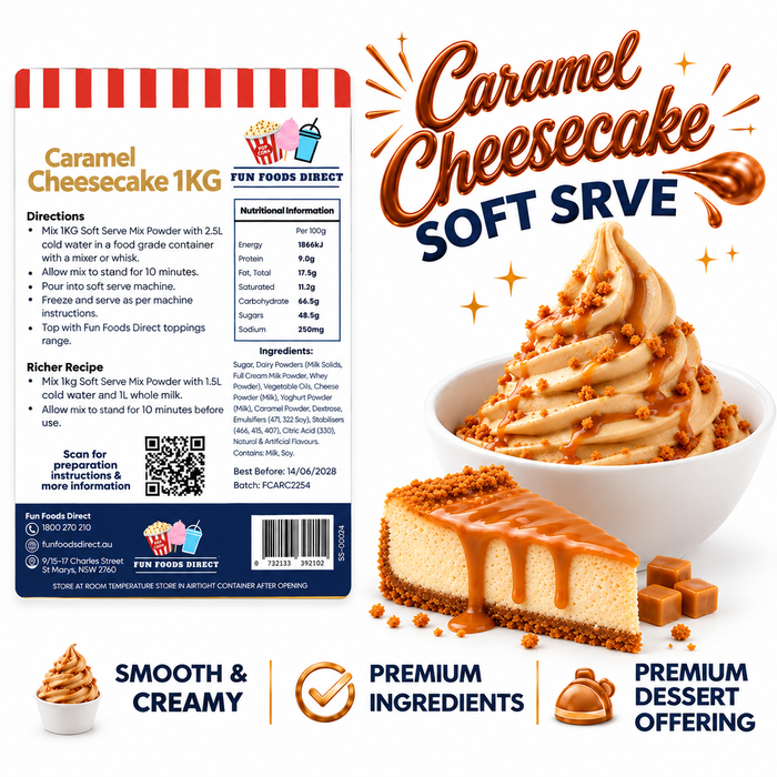 Caramel Cheesecake Soft Serve Mix 1KG