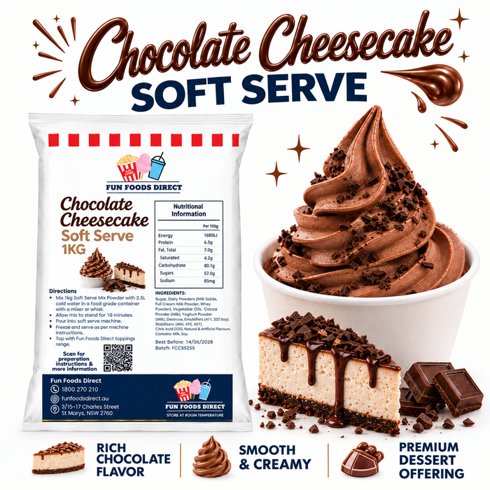 Chocolate Cheesecake Soft Serve Mix 1KG