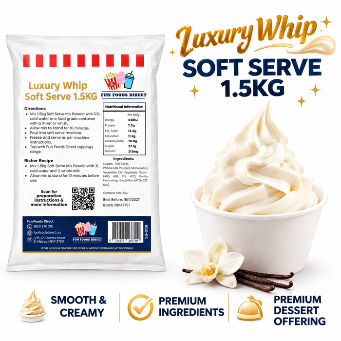 Luxury Whip Vanilla Soft Serve Mix