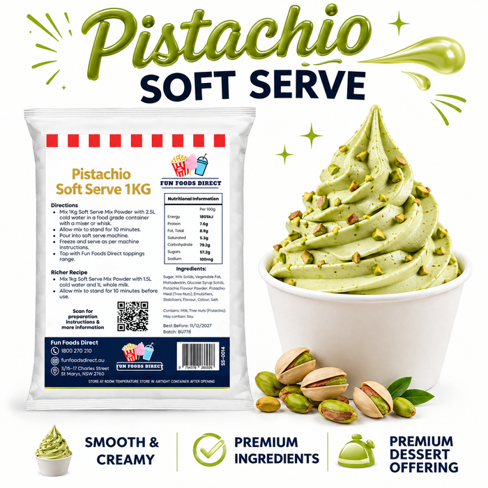 Pistachio Soft Serve Mix 1KG