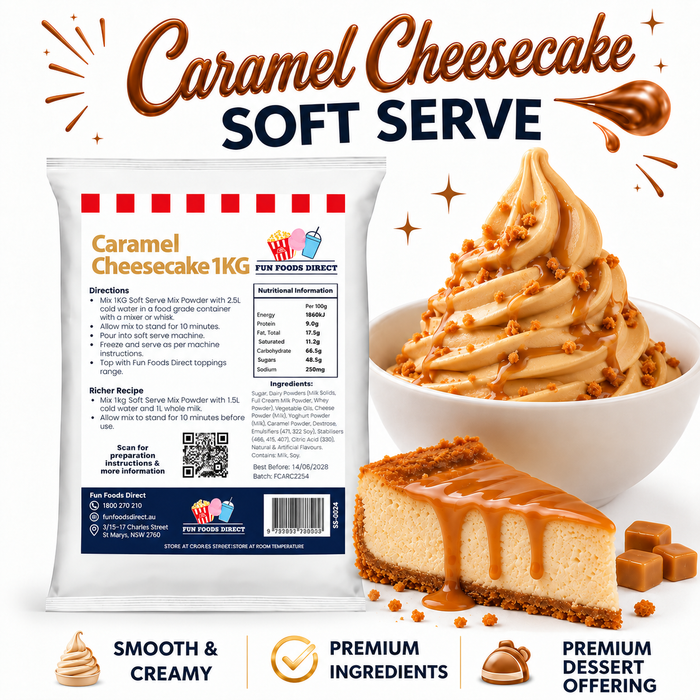 Caramel Cheesecake Soft Serve Mix 1KG
