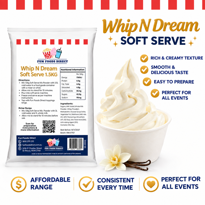 Whip N Dream Classic Vanilla Soft Serve Mix