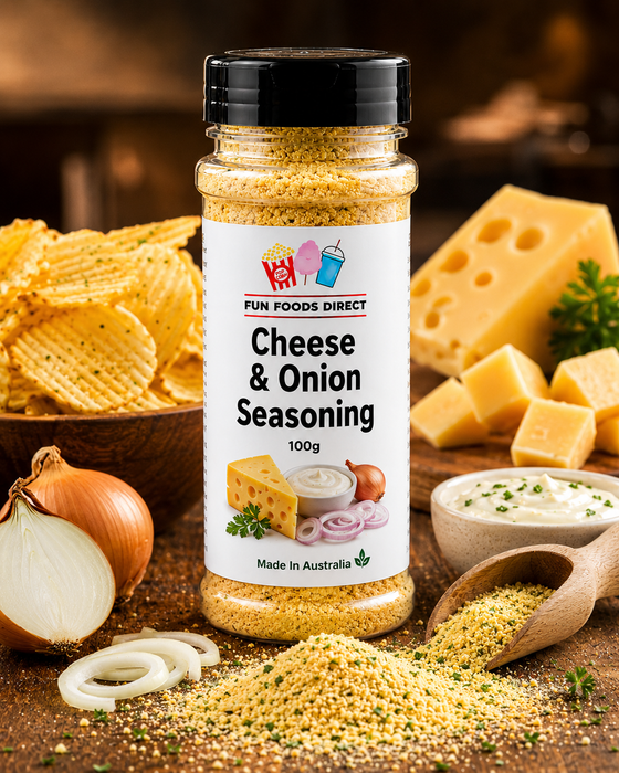 Cheese & Onion Seasoning 100g | Savoury Flavour Boost for Chips, Popcorn & Snacks