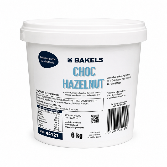 Bakels Choc Hazelnut Spread 6KG