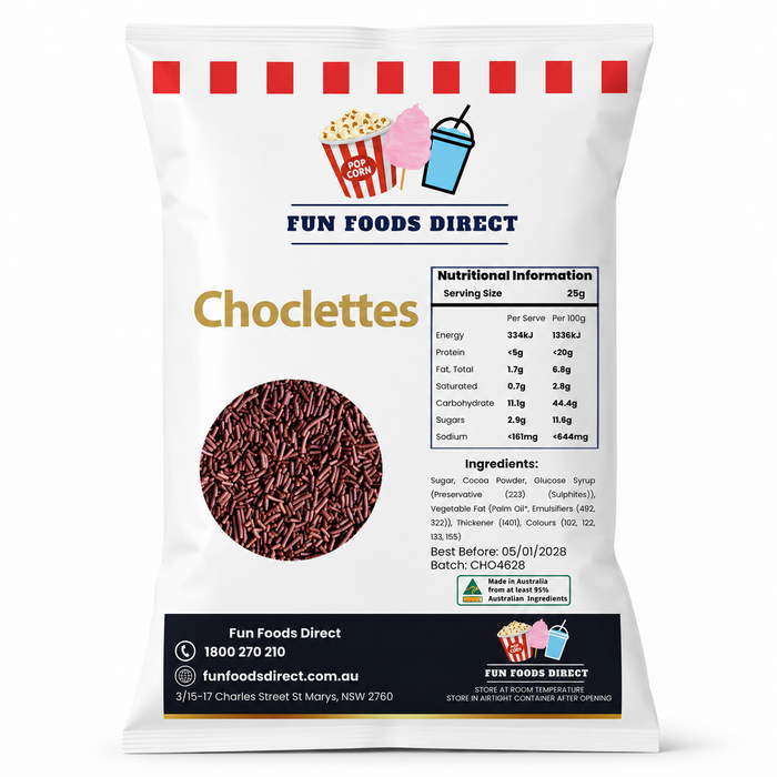 Chocolate Topping Jimmies Sprinkles 1KG