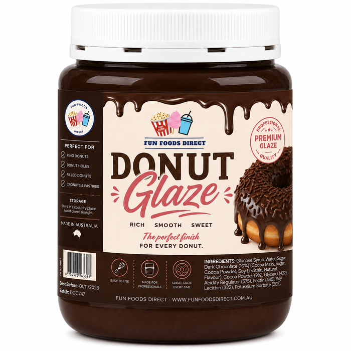Chocolate Donut Glaze 375ml | Rich, Smooth & Ready to Use | Professional Donut Glaze