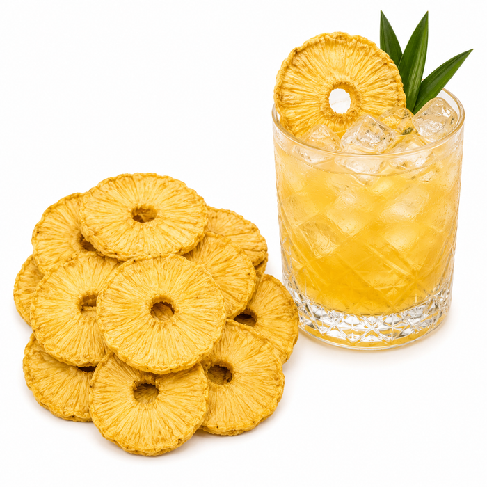 Dried Pineapple Slices 30g | Premium Citrus Garnish for Cocktails, Desserts & Drinks