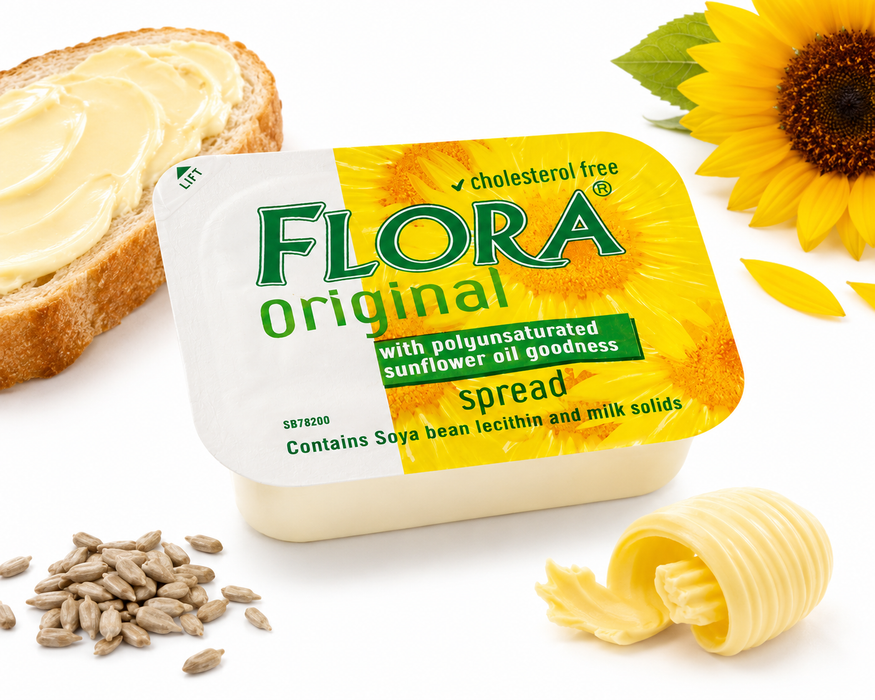 Flora Original Portion Margarine 250 x 10g | Individual Margarine Portions