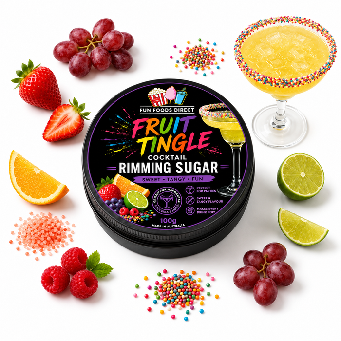 Fruit Tingle Cocktail Rimming Sugar | Sweet, Fizzy & Fruity Cocktail Garnish