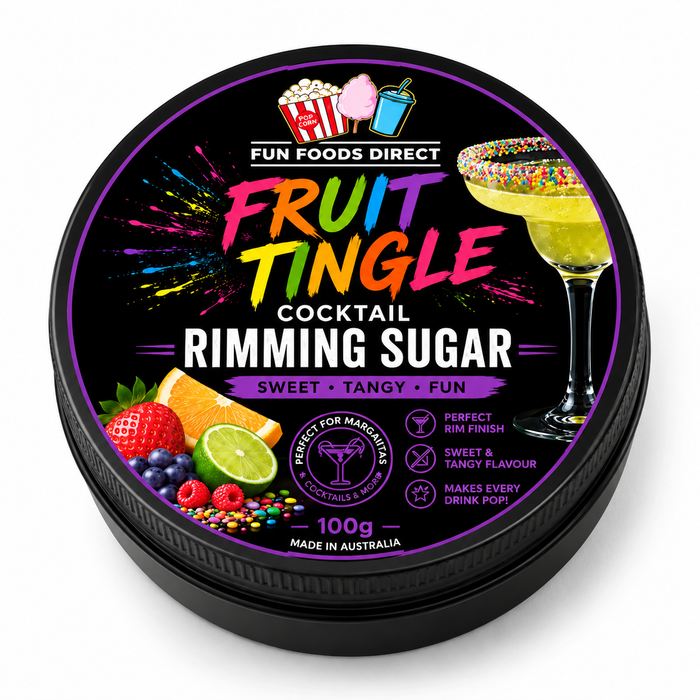 Fruit Tingle Cocktail Rimming Sugar | Sweet, Fizzy & Fruity Cocktail Garnish