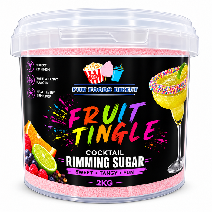 Fruit Tingle Cocktail Rimming Sugar | Sweet, Fizzy & Fruity Cocktail Garnish