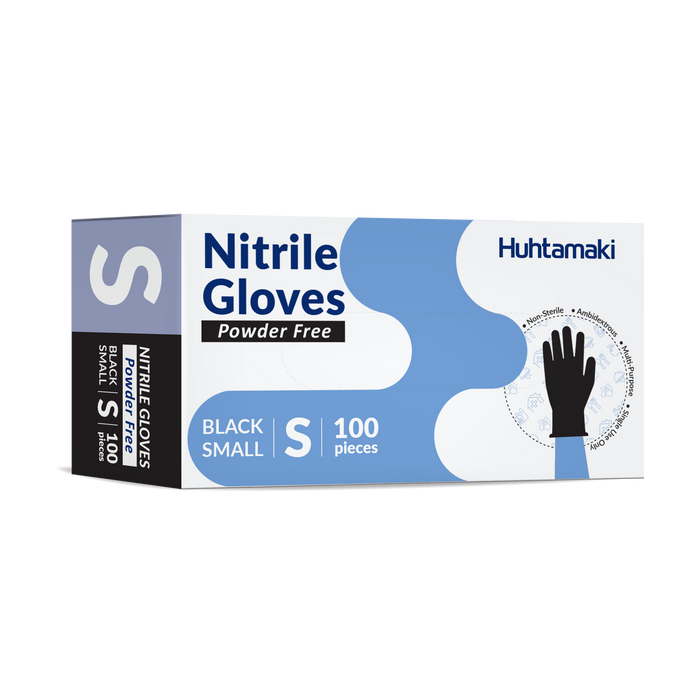 Small Black Nitrile Gloves