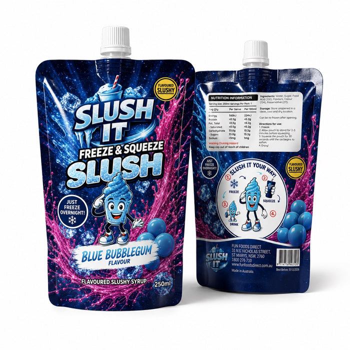Slush It Blue Bubblegum Flavour – 250ml