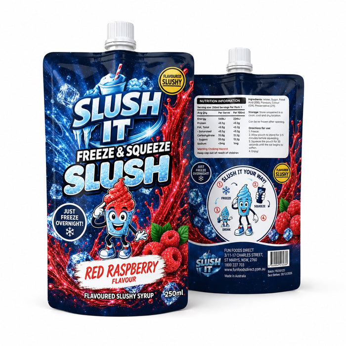 Slush It Freeze Squeeze Slush – Red Raspberry 250ml