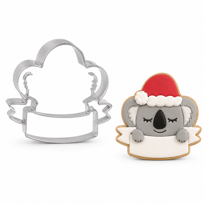 Christmas Koala Banner Cookie Cutter