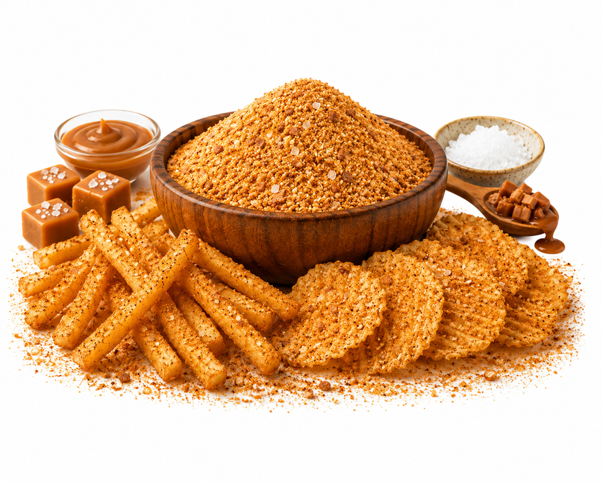 Loaded Salted Caramel Seasoning 60g | Sweet & Salty Flavour Boost for Chips, Popcorn & Desserts