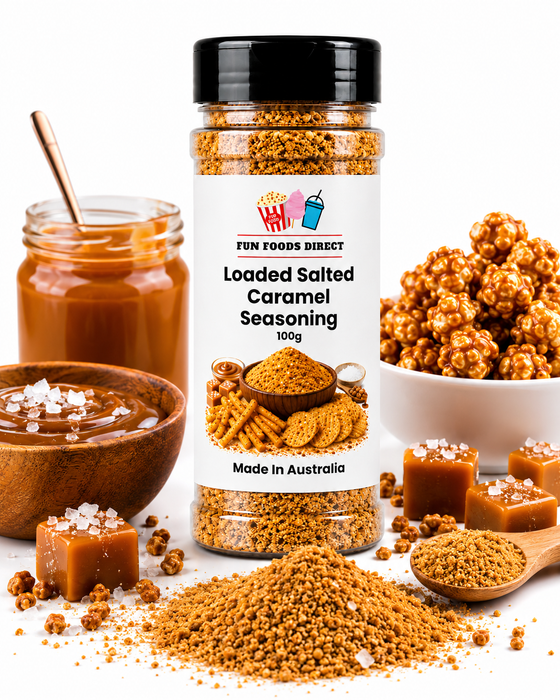 Loaded Salted Caramel Seasoning 60g | Sweet & Salty Flavour Boost for Chips, Popcorn & Desserts