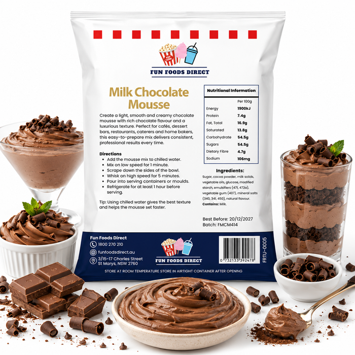 Milk Chocolate Mousse Mix 500g | Rich, Smooth & Creamy Chocolate Dessert Mix