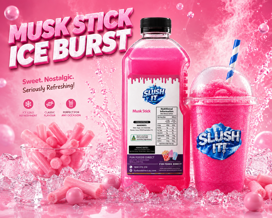Musk Stick Slushy Mix / Premium Slushy Bottles