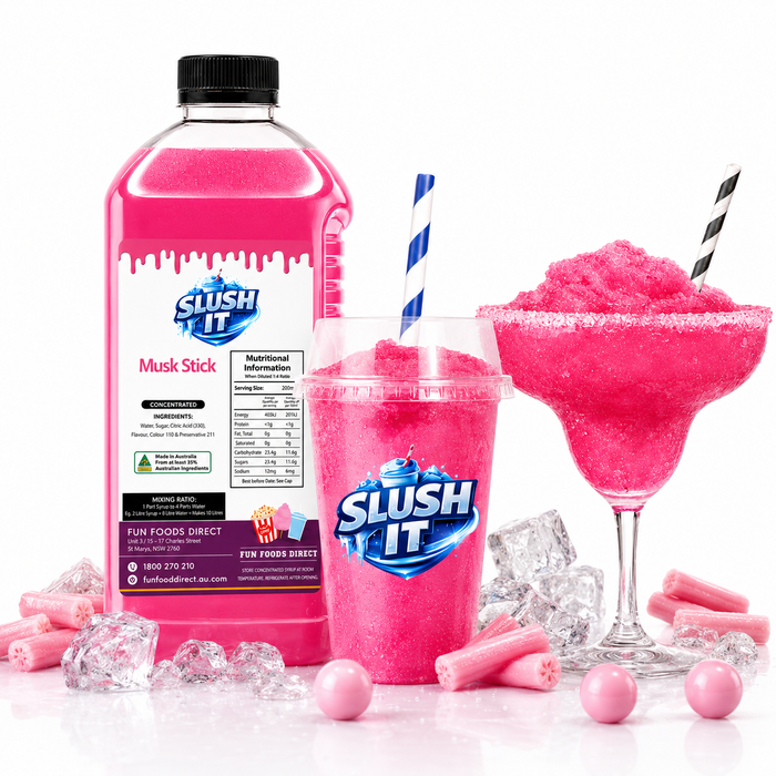 Musk Stick Slushy Mix / Premium Slushy Bottles