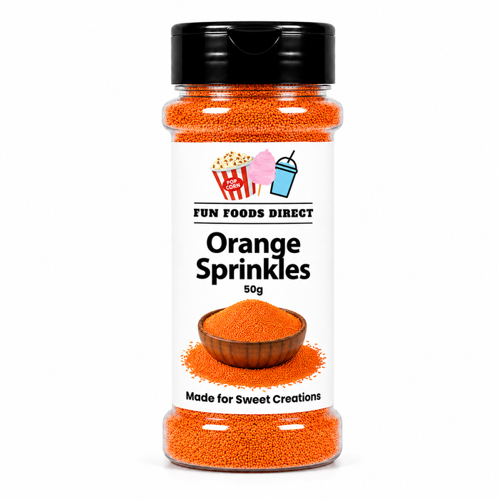 Orange Topping Jimmies Sprinkles