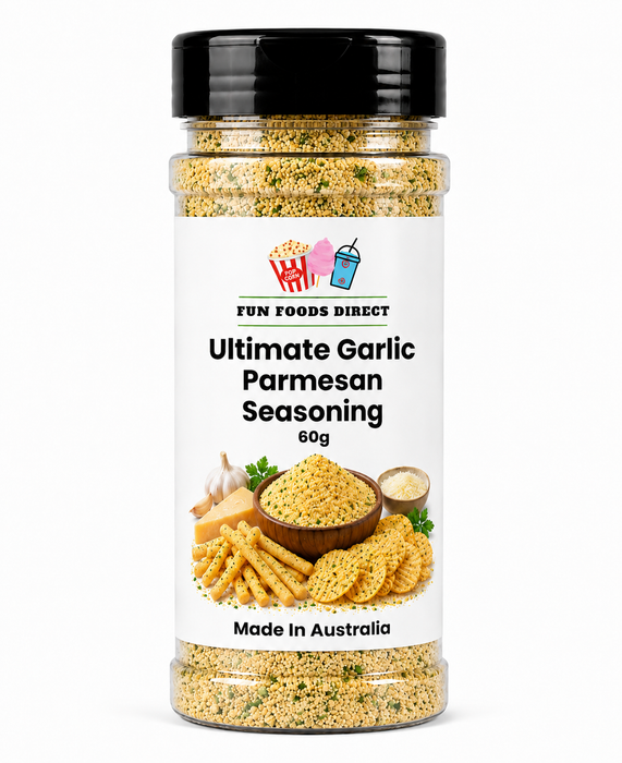 Ultimate Garlic Parmesan Seasoning 60g | Savoury Flavour Boost for Chips, Pasta & Snacks