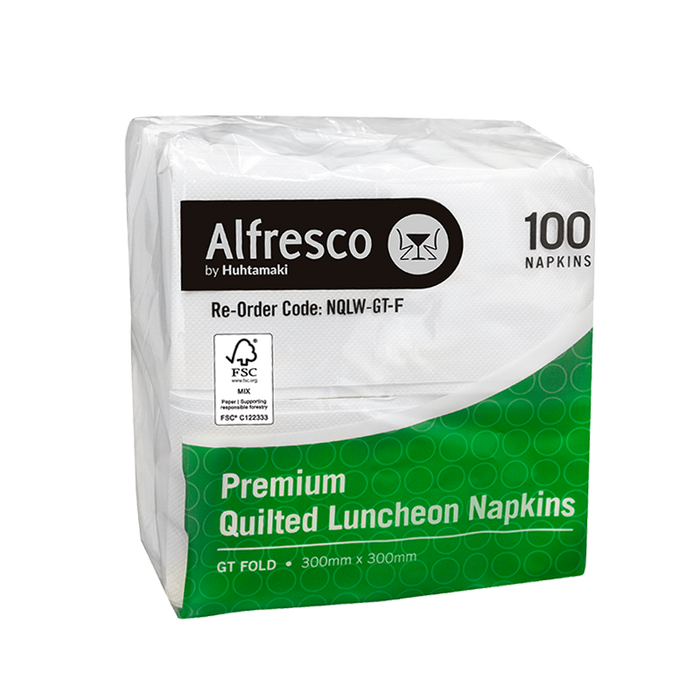 Quilted White FSC Mix Credit Luncheon Napkin – GT Fold 2000/ctn