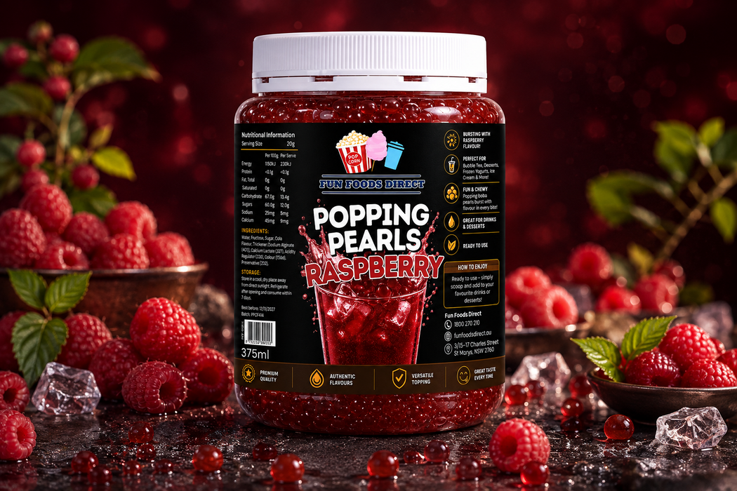 Popping Pearls Raspberry  – 375ML