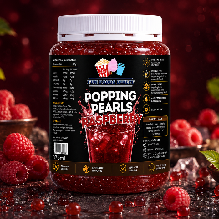 Popping Pearls Raspberry  – 375ML