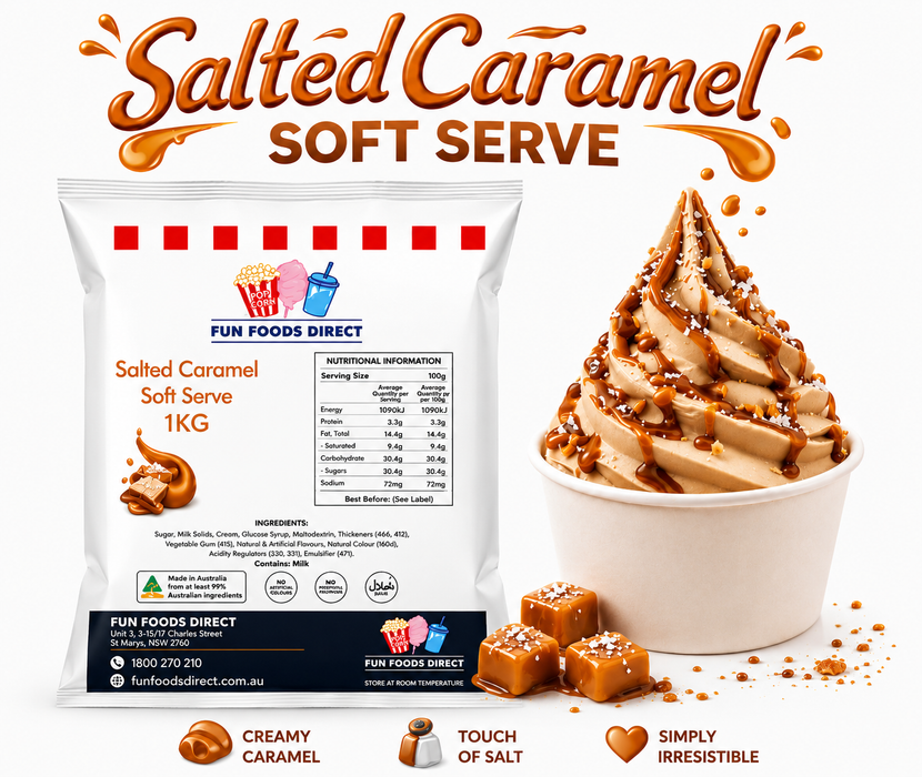 Salted Caramel Soft Serve