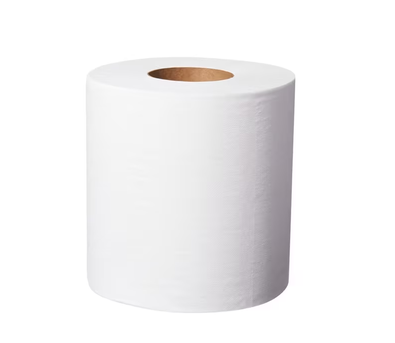 Tork Basic Paper Centrefeed Roll White 1 Ply 300m 6 Pack