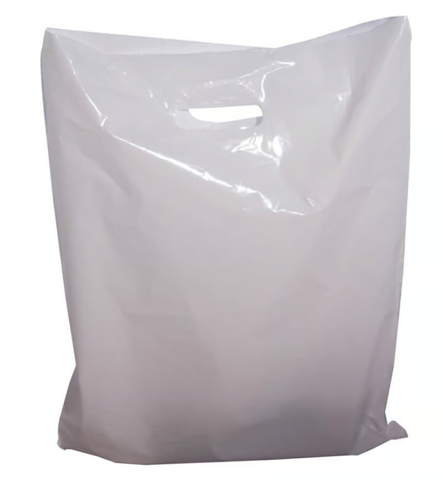 White Luxury Plastic Shopping Bags