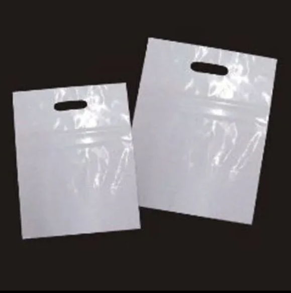 White Luxury Plastic Shopping Bags