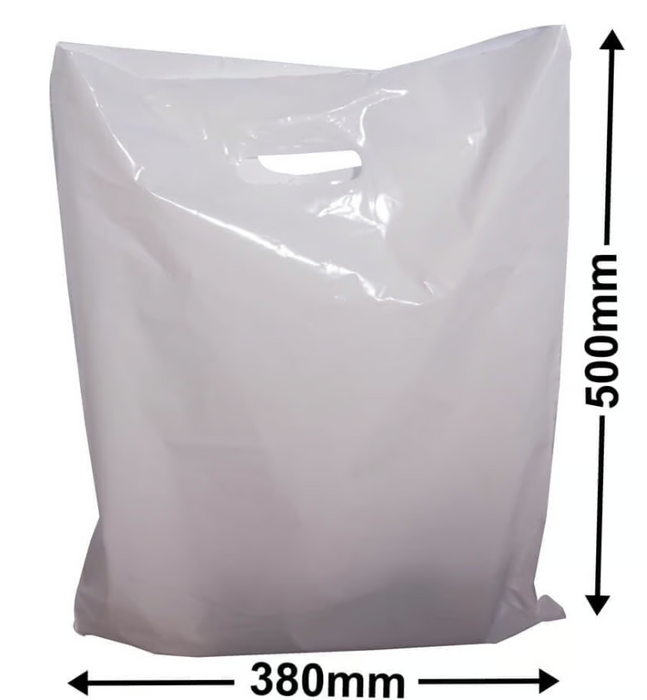 White Luxury Plastic Shopping Bags