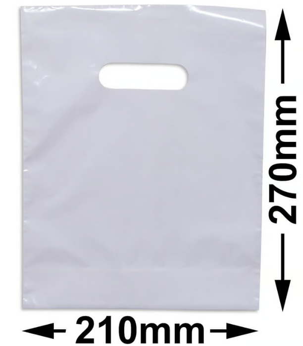 White Luxury Plastic Shopping Bags