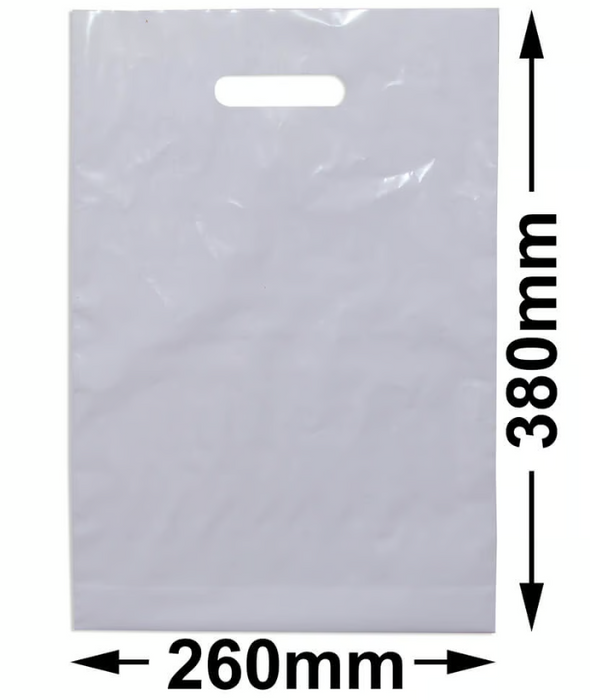 White Luxury Plastic Shopping Bags