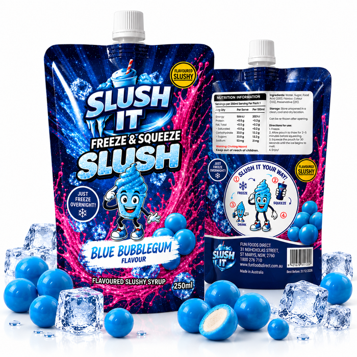 Slush It Blue Bubblegum Flavour – 250ml