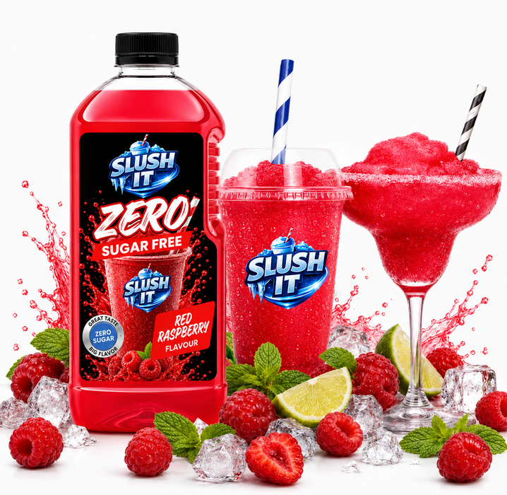 Slush It Zero Red Raspberry Slushy Syrup – 2L