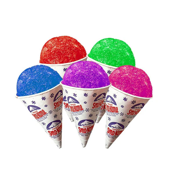 White Sno Snow Cone Cups Leakproof
