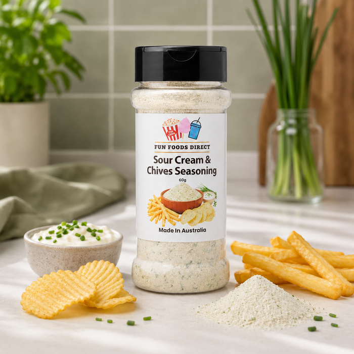 Sour Cream & Chives Seasoning | Creamy Herb Flavour Boost for Chips & Snacks