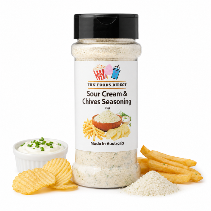 Sour Cream & Chives Seasoning | Creamy Herb Flavour Boost for Chips & Snacks