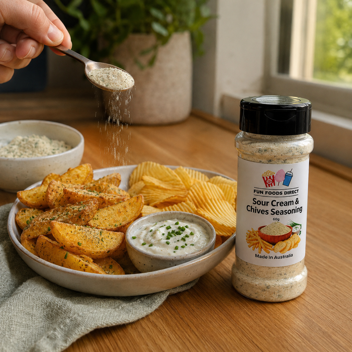 Sour Cream & Chives Seasoning | Creamy Herb Flavour Boost for Chips & Snacks