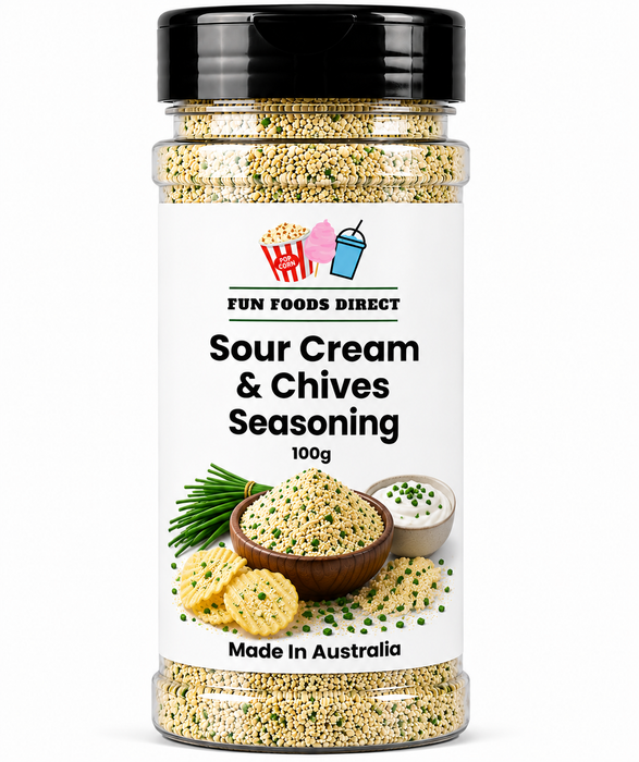 Sour Cream & Chives Seasoning 100g | Creamy Herb Flavour Boost for Chips & Snacks