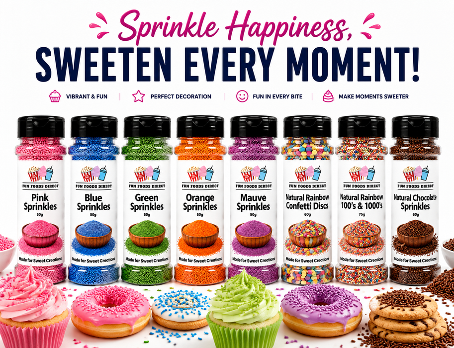 Premium Cake Decorating Sprinkles| Convenient Shaker Bottles
