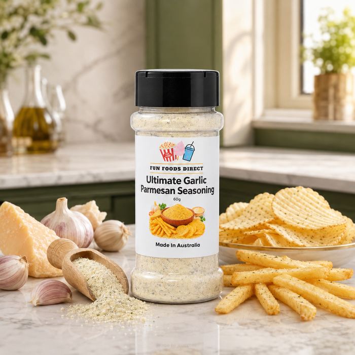 Ultimate Garlic Parmesan Seasoning | Savoury Flavour Boost for Chips, Pasta & Snacks