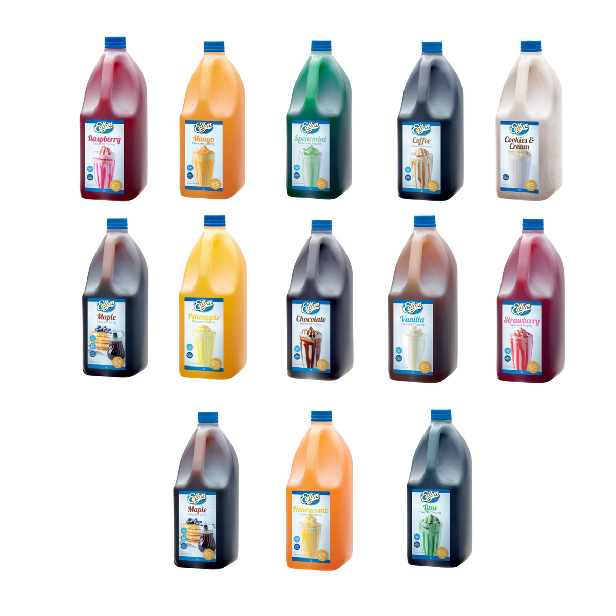 Edlyn Raspberry Topping Edlyn Flavoured Milkshake Ice Cream Toppings 3L — Fast Direct Packaging