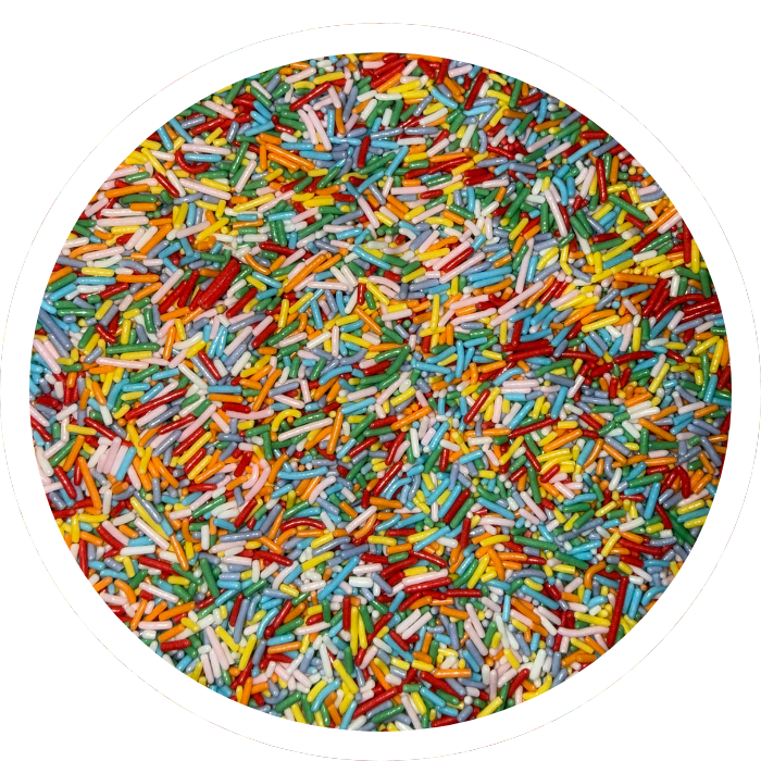Rainbow Topping Jimmies Sprinkles 1KG